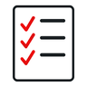 Symbol: Checkliste für die Anforderungen der Anwendung an die Keramik