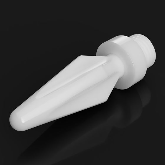 3D-gedruckter Positionierstift mit Gewinde aus Zirkonoxid (ZrO₂)
