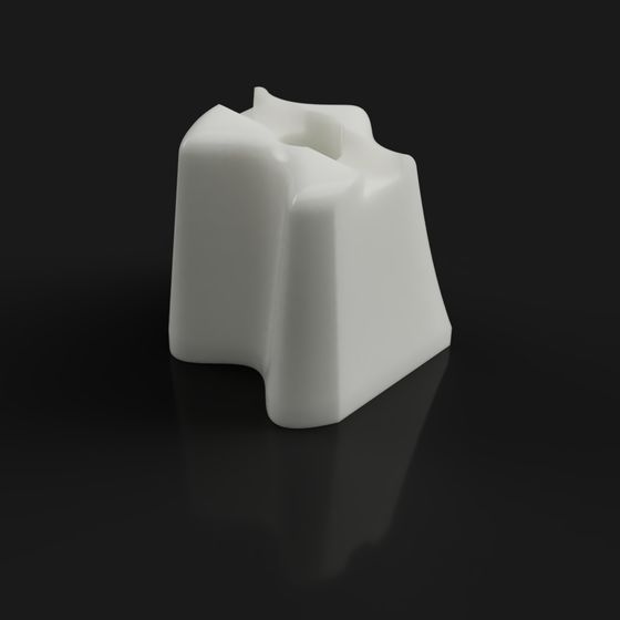 3D-gedruckter Mundstückplatzhalter aus ZTA (zirkonoxidverstärktes Aluminiumoxid)